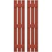 Ekena Millwork ARW401SB311X72CLH Americraft Three 3 Exterior Real Wood Spaced Board-n-Batten Shutters (Per Pair), Colorful Leaves
