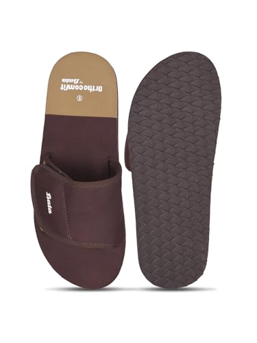 Bata Mens Mule Slippers Brown - Image 5