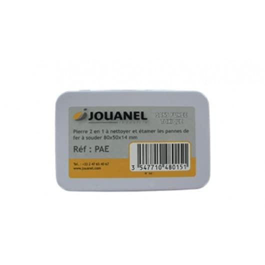 Pierre 2 en 1 pour nettoyer et étamer JOUANEL - pour pannes de fer à souder - en boîte métal - PAE