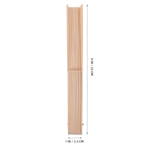 STOBOK Diy Holz Fächerrahmen 23Cm 16 Fächerknochen Tragbarer Klappbarer Lüfterrahmen Für Handwerk Basteln Wanddekoration