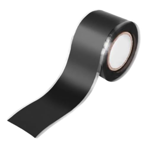 INOOMP Cinta Adhesiva para Tuberías Negra de 30 M Cinta Selladora Autoajustable de Silicona Resistente a Alta Presión y Temperatura para Reparación de Fugas en Exteriores