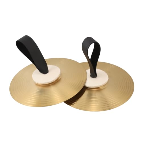 SUPVOX Cymbals 8 Inch Hand Musical Instrument Metal Pu Non Woven Perfect for Dance Parties Music Education
