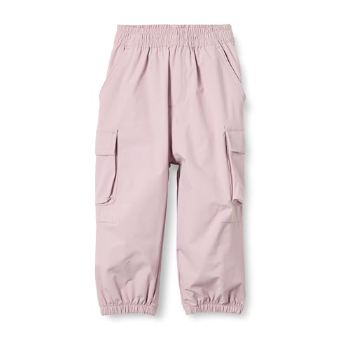 Amazon Essentials Unisex Kids Elastic Waist Cargo Parachute Pants with Drawstring Dusty Lilac Small
