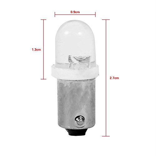 20 stks T11 T4W BA9S H6W 1895 Bolle 1LED Auto LED Wit Dashboard Gloeilamp T11 Dashboard Licht 12 v Gauge Leeslamp Lamp - Afbeelding 5
