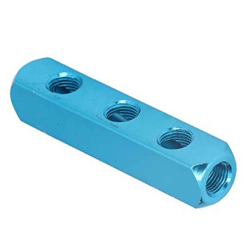 Pneumatic LD, Divisor de Bloque de Múltiples Divisor Aluminio Aluminio, Mangueras Bloques Distribución Aire para Equipos Automatización 2 Manguera 1.0mpa Lds (AL-3)