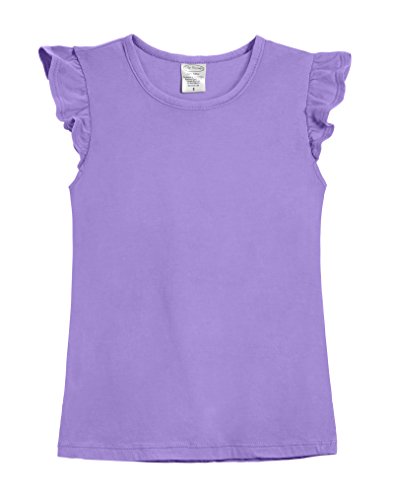 Image of Soft Cotton Flutter Tee for Girls by City Threads