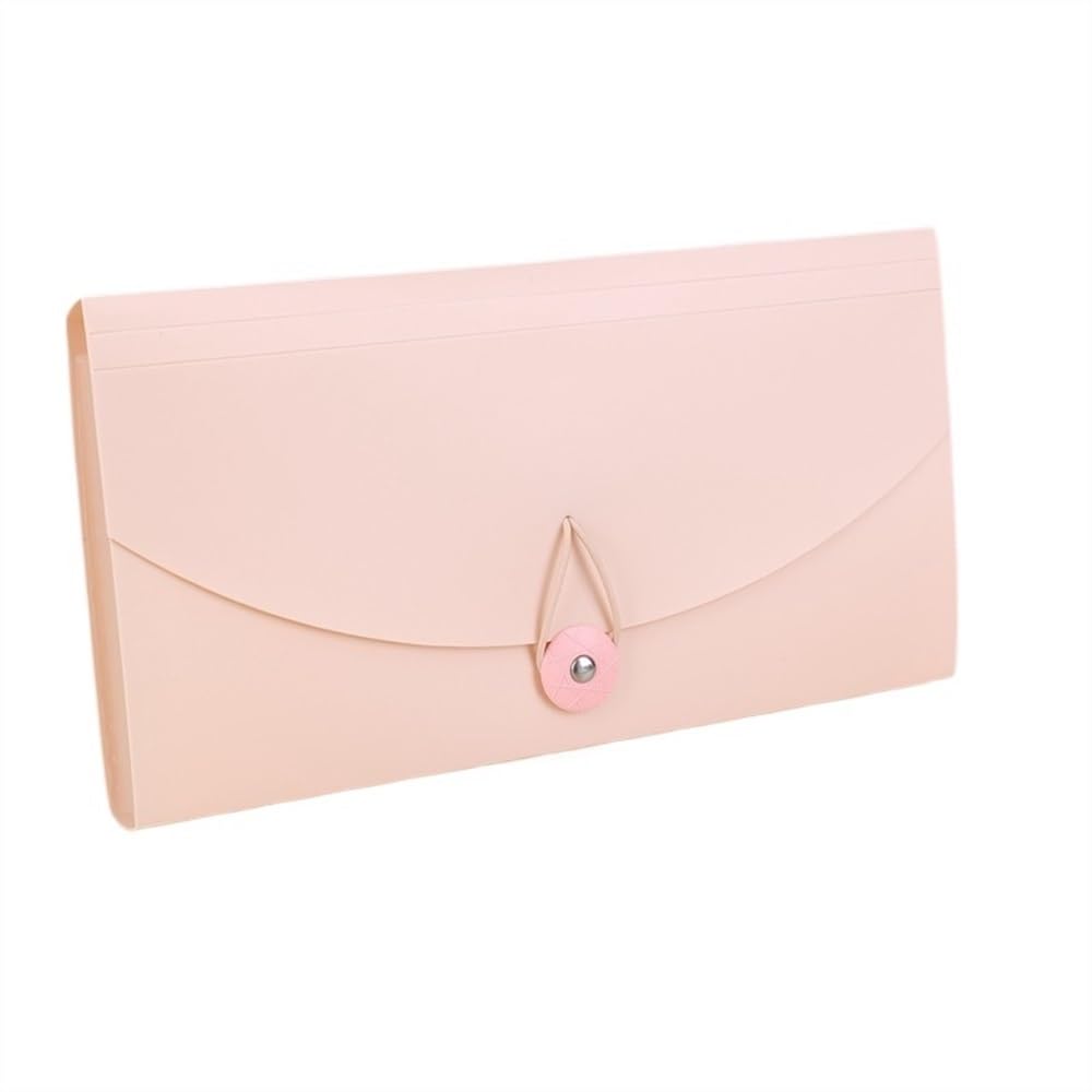 Carpeta Carpeta de Bolsa órgano for Recibos, Almacenamiento facturas, Archivos, clasificación Gran Capacidad Multicapa, información for Documentos Chaquetas de Archivo(Pink)