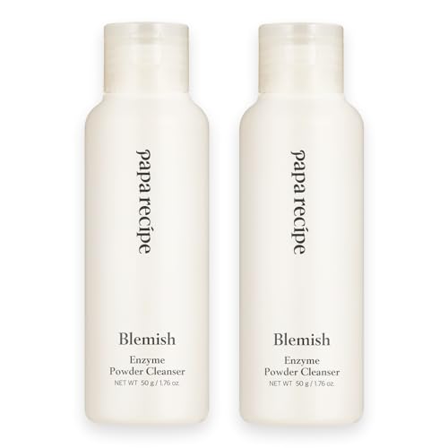Image of Papa Recipe Blemish Enzyme Powder Cleanser (2 Pack) - Travel-Friendly Korean Powder-to-Foam Face Wash, Rice Powder for Radiant-Looking Skin, Gentle Exfoliation, Smooth Texture & Pore Care