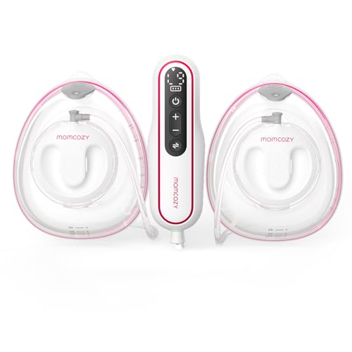 Image of Momcozy Wearable Breast Pump BP141, Double Electric Breast Pump for Breastfeeding Moms, Purple