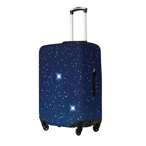 Blue Shining Stars Elastic Travel Luggage Cover, Washable Spandex Suitcase Protector, Anti-Scratch Fits 18-32 Inch2