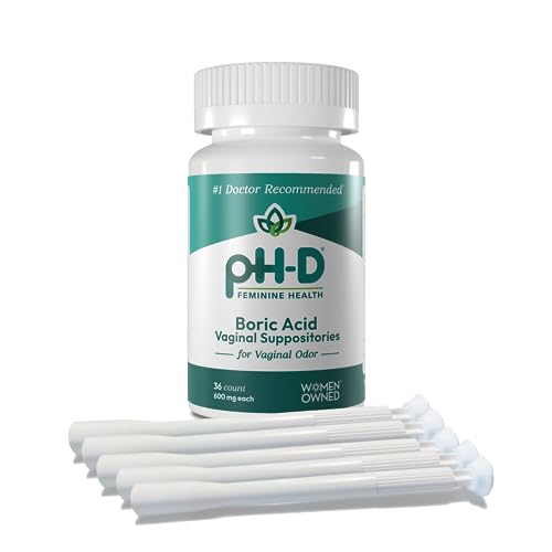 Image of pH-D Feminine Health Support - Boric Acid Starter Bundle - pH-D Boric Acid Vaginal Suppositories 36 Count and 5 Vaginal Suppository Applicators