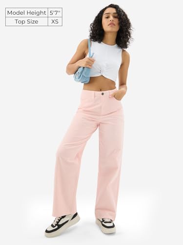 Image of The Souled Store Solids: Serene White Women and Girls Sleeveless Round Neck Cotton Blend Slim Fit Cropped Tops