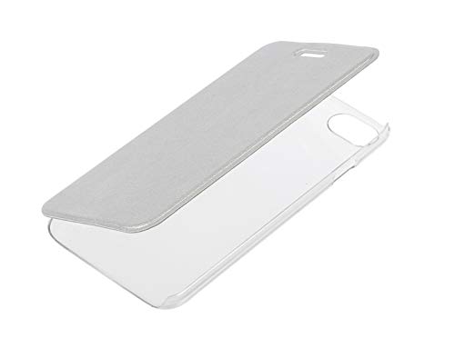 Coque iPhone 7/8 transparente antichoc LAMPA à rabat argenté anti-rayure