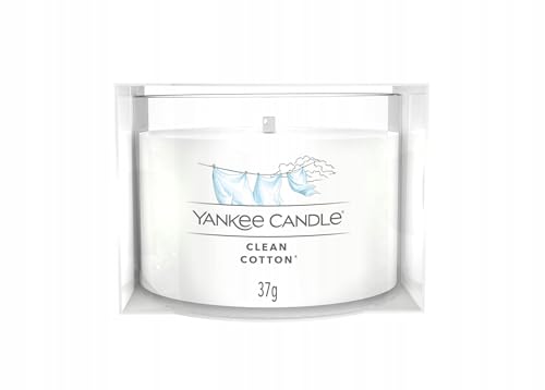 YANKEE CANDLE FILLED VOTIVE CLEAN COTTON