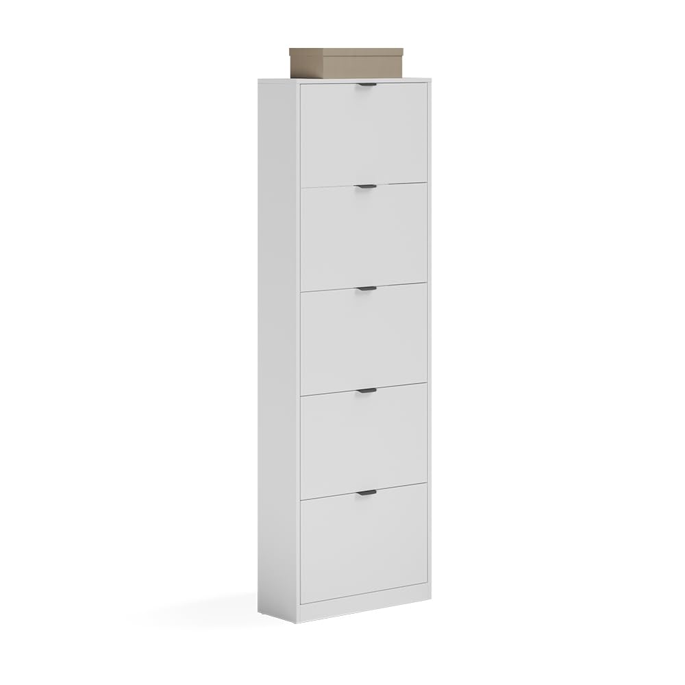 Vicco Scarpiera da ingresso Gizmo, Bianco, 59 x 181.1 cm con 5 scomparti