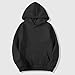 Lxfasshor Hoodies for Men Pullover,Lightweight Oversized Fleece Lined Sweatshirt Hooded Y2K Long Sleeve Winter Hoodie 2025 E-black