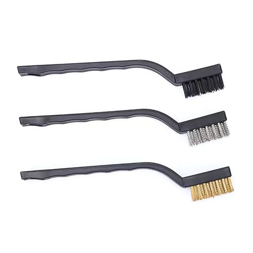 Image of Brass Brush, Small Wire Brush.Used for Stove Cleaning, 7-inch Small Toothbrush, Mini Kitchen Cleaning Brush, Rust Removal Industrial Brush, Stainless Steel Stationery Brush