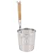 HEMOTON 12CM Wok Colador Cesta de Freír de Acero Inoxidable Spaghetti Colador Cuchara Comida Tamiz Araña Skimmer para Udon Pasta Fideos Ramen Enjuague Hervidor Freír