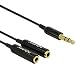 Produktbild DELOCK Adapterkabel Klinke 1x St > 2x Bu schw. 3 Pin 25cm