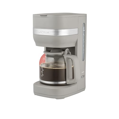 Salter Rise Cafetera de Goteo – Cafetera de Filtro Instantáneo, Jarra de Vidrio de 1,5L, Indicador de Nivel de Agua, Cuchara Medidora, Espresso, Mantiene Caliente, Apagado Automático, 900W