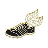 Running Pin - 1.25' Runner Winged Foot Enamel Lapel Pin 1 Pack