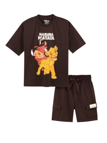 Image of Nap Chief Kids Cotton Official Cartoon Characters Boys & Girls Co ord Sets, T Shirt and Shorts for Casual Wear