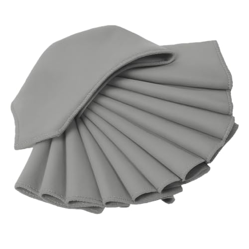 Servilletas de tela MDS pack 12 unidades 44x44 cm gris claro miniatura 3