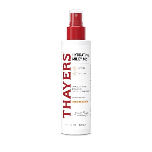 THAYERS Milky Mist with Oat Milk & 7% Glycerin, Facial Spray for Skin Barrier Repair & 24 Hour...