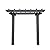 Vita Charcoal Grey Wildwood Cedar Two Post Arbor, 72 inch W x 90 inch H, FSC, Gray, VA68896