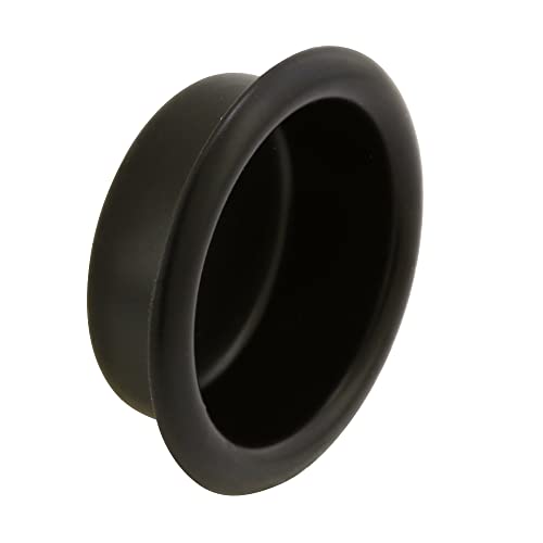 Prime-Line MP7569N Tirador para Puerta de Clóset, 3/4 pulg., Acabado Mate Negro (Paquete de 5)