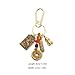 DEARMAMY Chinese Feng Shui Keychain, Brass Wu Keychain, Amulet Good Luck Backpack Charms, with Feng Shui Coins for Wealth, Fortune, Health, Longevity, Success C