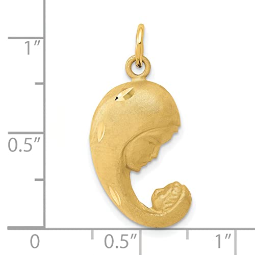 14K Gold Mother & Baby Charm Jewelry FindingKing2