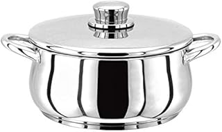 Stellar 1000 S135 Stainless Steel Casserole with Lid 20cm, 2L Induction Ready, Oven Safe, Dishwasher Safe - Fully Guaranteed