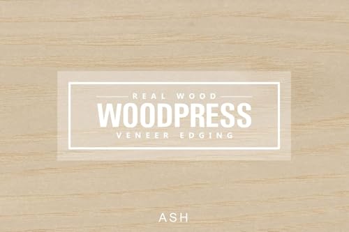 Esche weiß Holz furnier Einfassung/Furnier Rand Streifenbildung Klebeband (50mm Breite x 7,5m länge) – Superior Grade serienmäßig DIY zum Aufbügeln (Hotmelt) PE & geschliffen Furnier Einfassung Rollen