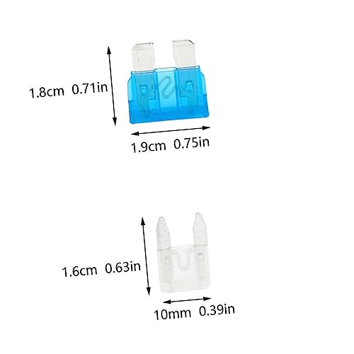 Kit surtido de fusibles para auto 220 piezas tipo insertos medianos y pequeños miniatura 2