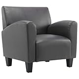 Matériaux et dimensions de qualité supérieure : le fauteuil de relaxation est fabriqué en cuir synthétique robuste avec du coton, du polyester et du PVC, mesure 70 x 69 x 72 cm et supporte jusqu'à 110 kg, idéal pour le salon et la chambre à coucher comme chaise d'appoint confortable.