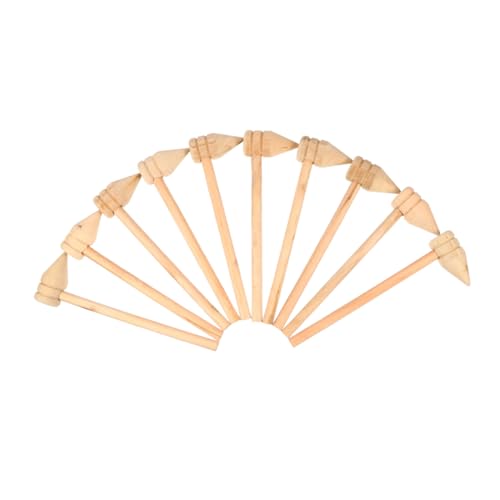 Luxshiny Mini Mallets for Boys and Girls 10pcs Wooden Hammers Toy Mallets Set Safe for Children Perfect for Play