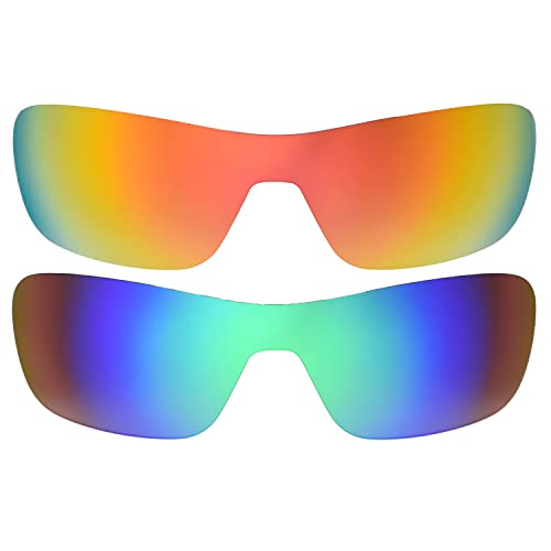 Lentilles Turbine Rotor de rechange rouge vert pour lunettes de sport Oakley