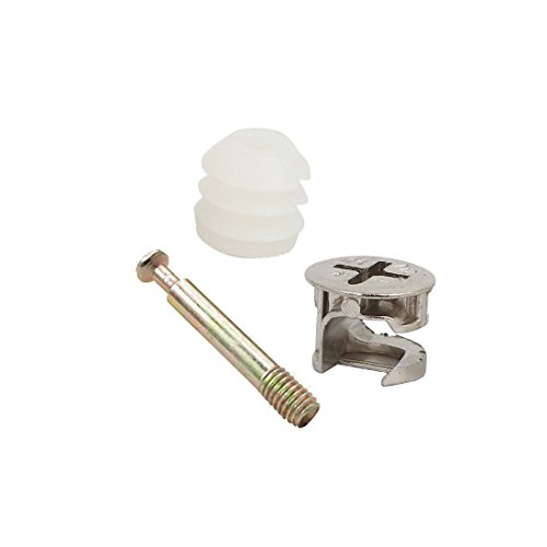 Flyshop 10 Sets Furniture Cabinet Locking Connecting #1518 Cam Fitting 5mm Dia 40mm Length Dowels Plastic Nuts
