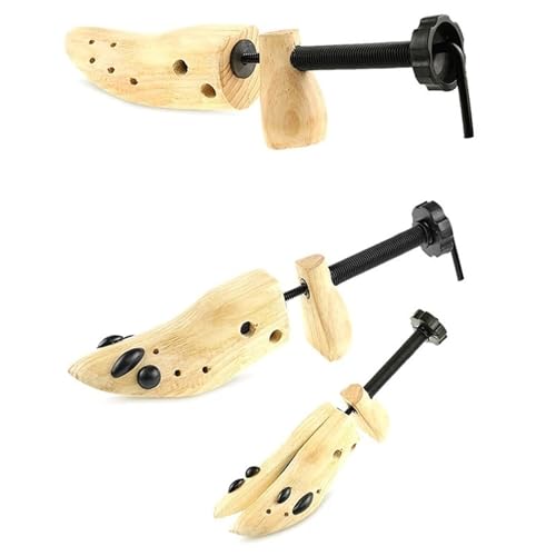 CYMMIYT Hormas para Zapatos 1 árbol de Zapatos de Madera de 2 vías for Hombres y Mujeres, expansor de Zapatos Ajustable, Estante Moldeador Sawol(S)