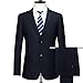 Produktbild Herren Anzug 2 Stück Herren Business Anzug Einreihig Zwei Knöpfe Formal Business Bräutigam Hochzeit Blazer Hosen Anzug Plus Größe XS-10XL,Blau,6XL
