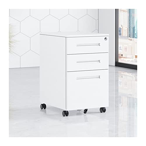 ZHANGGL Archivador de Acero de 3 cajones con Cerradura. Organizador de Almacenamiento Seguro para Archivos, Documentos y Suministros de Oficina. Diseño Duradero Que Ahorra espaci