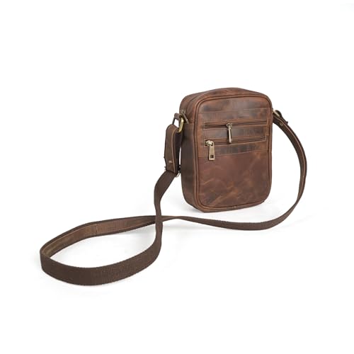 Image of Genuine Leather Sling Bag for Men, Stylish and Spacious Side Bag for Men, Crossbody Bag for Men Daily Use