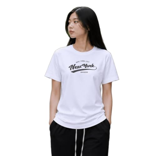 Image of Amazon Brand - INKAST Women Graphic Printed T-Shirt | Round Neck | Regular Fit | (Cotton Blend)