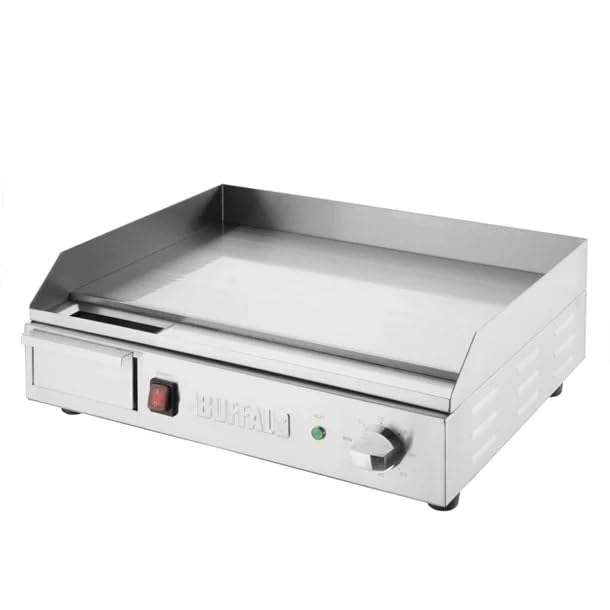 Buffalo Plancha pequeña para encimera, placa de acero