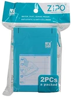 Miniatura 5 de iMBAPrice Zipo - Juego de 4 fundas protectoras de disco duro con cierre de 2.5 pulgadas (4 unidades de 2, 8 en total), color azul