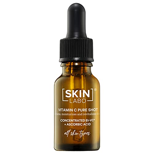 SkinLabo - Sérum Activo de Vitamina C, Acción Iluminadora, Hidratante y Revitalizante, Reduce los Signos del Envejecimiento, con Ácido Etil-Ascórbico - 15 ml (Antigua Versión)