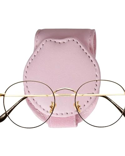 Porte-lunettes voiture rose universel idéal pour ranger vos lunettes en voyage