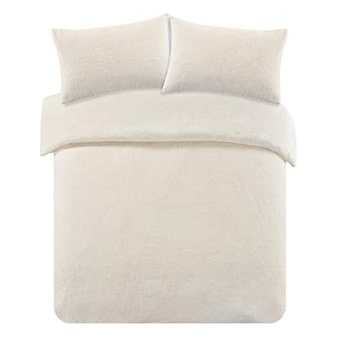Brentfords King Size Teddy Fleece Duvet Set Cover