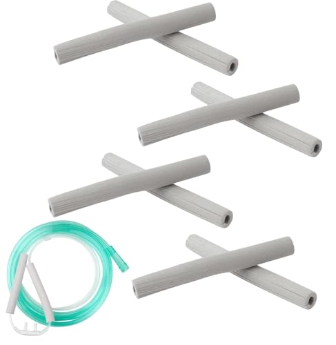 AmeriCan Goods 4/Pair Nasal Cannula Ear Cushion Tip Soft Lightweight Reusable Deluxe Ear Foam Covers for Oxygen Cannula Adult/Pediatric